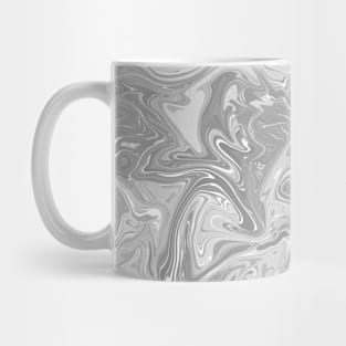 Pastel Grey Silk Marble - Digital Liquid Paint Mug